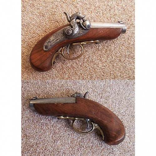 Baby Philadelphia Derringer pistol, USA 1850.