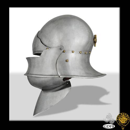 Venetian Sallet Helmet w/Visor and Bevor