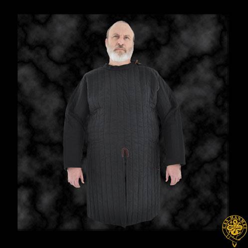 Closed Front Gambeson, Large, Black