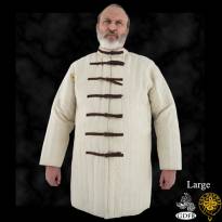 Gambeson, Large, Natural, Buckle closure.