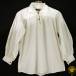 Collared, Button Neck, White, Large