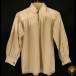 Collared, Button Neck, Natural, Large
