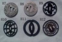 H Series Alloy of Zink Tsuba H7 to H12